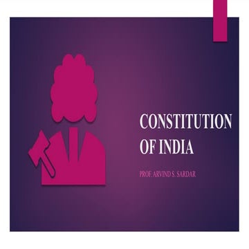 UNIT 1 CONSTITUTION OF INDIA Second Year