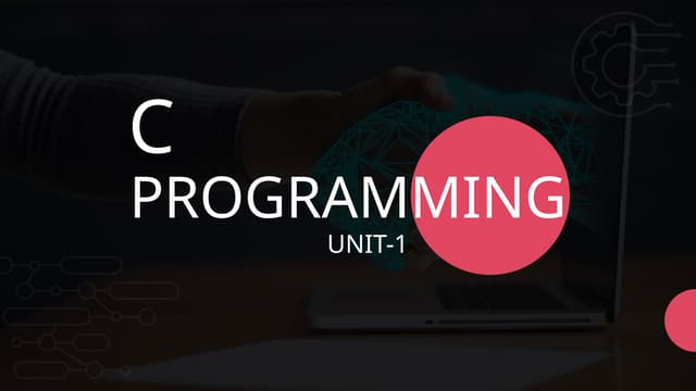 Fundamentals of computers - C Programming | PPT