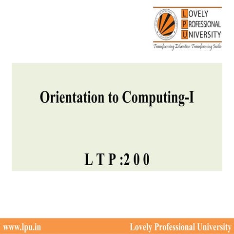 cse project which tells about computing ori