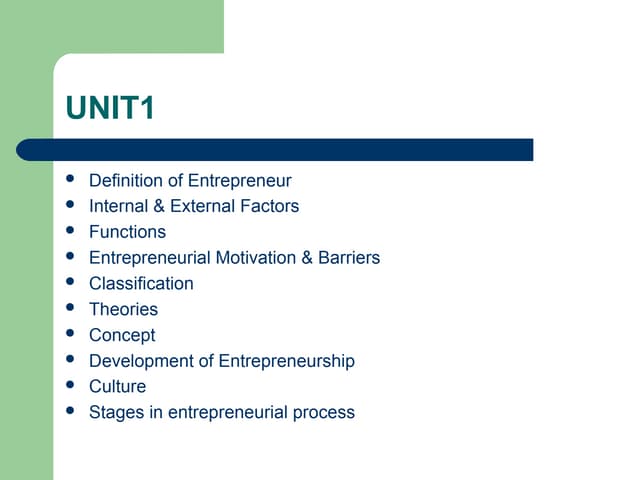 ppt on Entrepreneur 