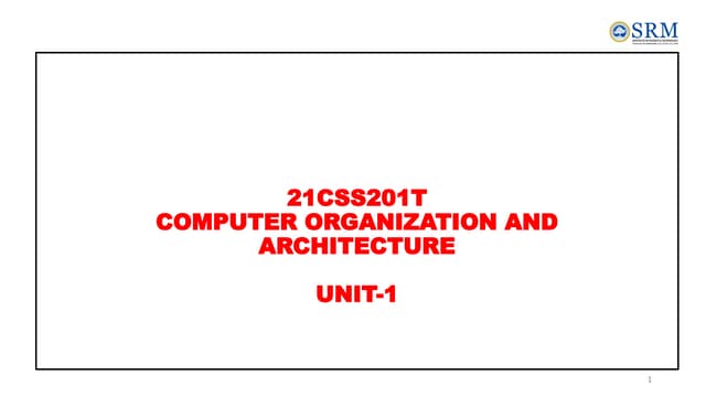Notes Computer Organization and Architecture