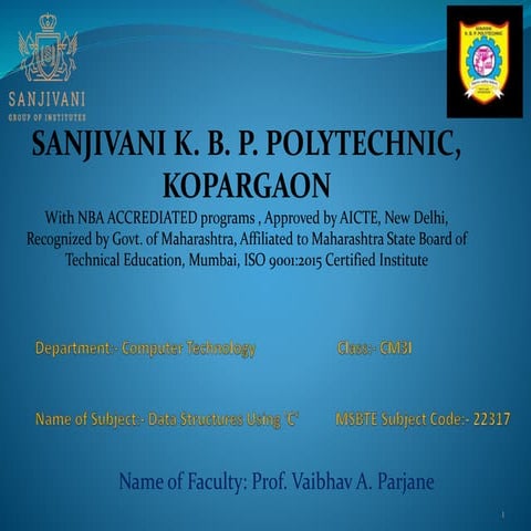 Introduction to data & Data Structure Definition