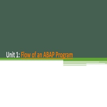 Unit 1 - SAP System Architecture | PPTX | Operating Systems | Computer ...