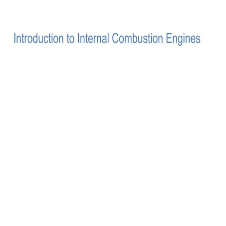 Unit 1 Internal combustion engine a part of applied thermodynamics