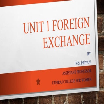 Unit 1 Introduction - Foreign Exchange.pptx