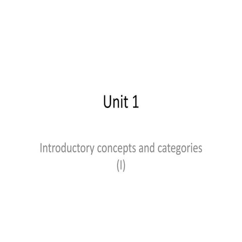 Unit 1 introductory categories and concepts (1)
