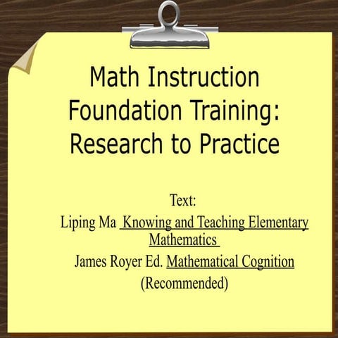 Unit 1 jcs math foundations