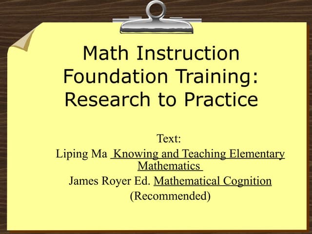 Unit 1 jcs math foundations | PPT