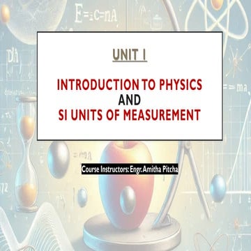 Units and measurements - Basic SI units | PPTX