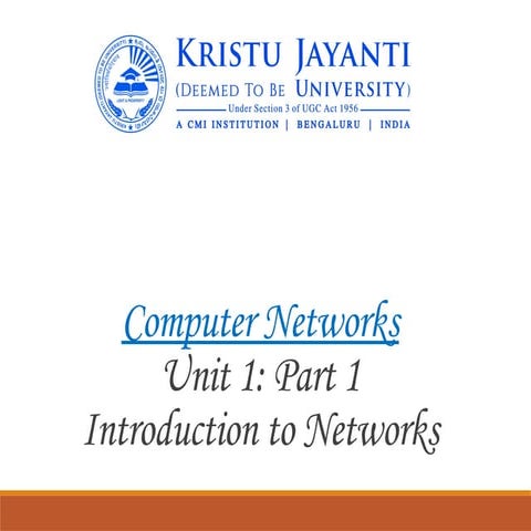 CNV- Introduction to Networks PowerPoint presentation