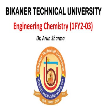 Engineering Chemistry: Water Analysis, Hardness, Purification and Boiler Prob...