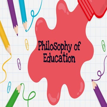 Student-Centered Philosophies