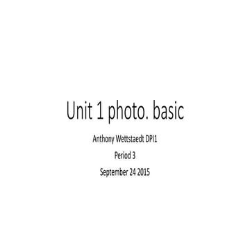 Unit 1 photo