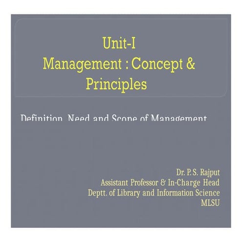 UNIT 1 POM Needs, Scope Meaning and Definition of Management.pptx