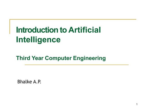 Artificial Intelligence | PPT
