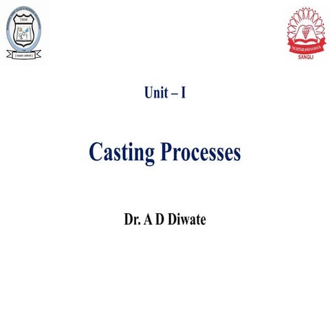 Types of patterns in sand casting | PPTX