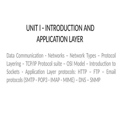 UNIT 1 - Introduction to Data Communication & Computer Networks.pptx