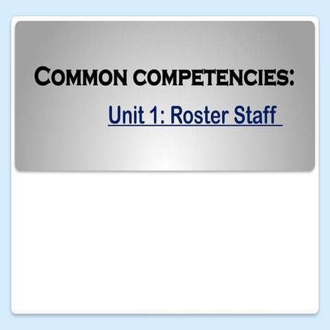 Comprehensive Guide to Developing and Implementing Staff Rosters for ...