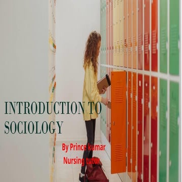 INTRODUCTION  TO SOCIOLOGY