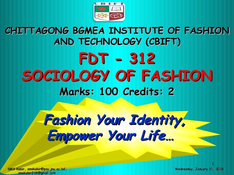 Sociology of Fashion