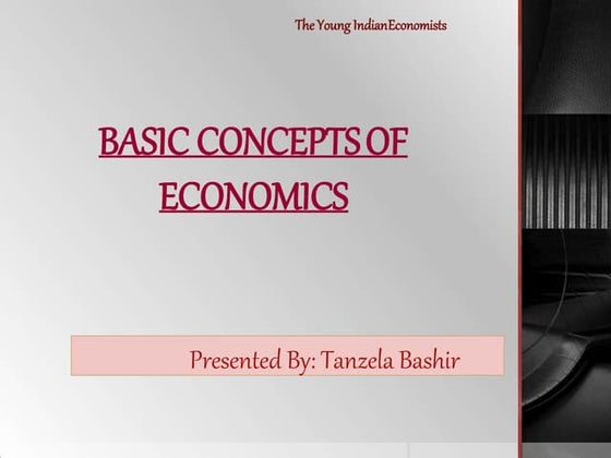 Introduction To Economics Nature And Scope Of Economics Ppt