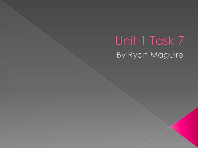 Unit 1 Task 7 Ppt Unit 1 Task 7 Ppt