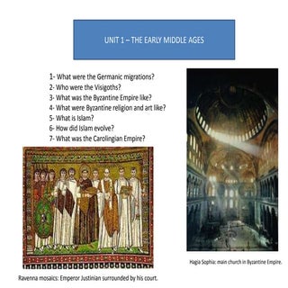Unit 1 the early middle ages