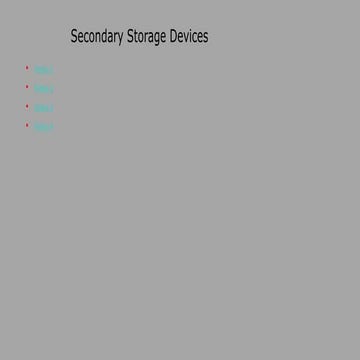 Unit1 three part secondary storage devices