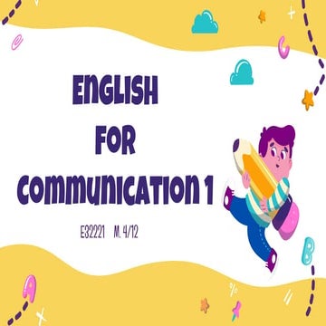 ประกอบการเรียน Unit 1 Where are you from