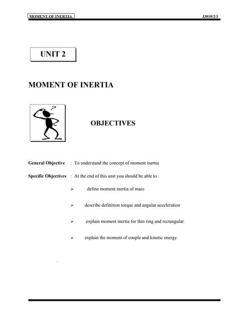 Moment of inertia | PPTX | Physics | Science