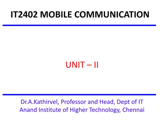 Mobile Communication