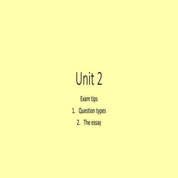 Unit 2 | PPT