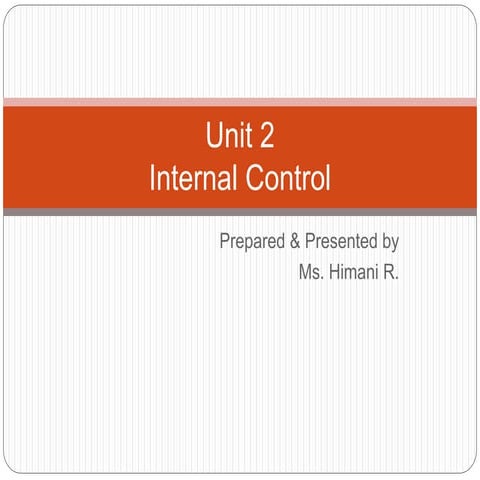 Internal Control