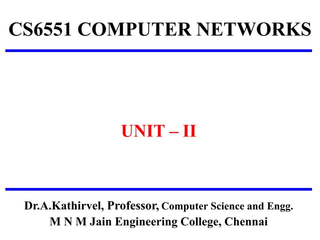 CS6551 COMPUTER NETWORKS | PDF