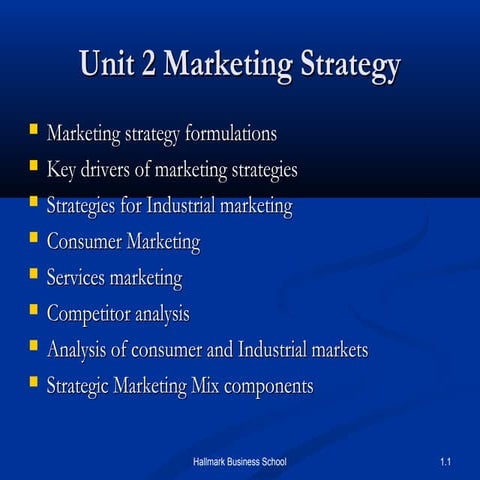 Marketting Strategy