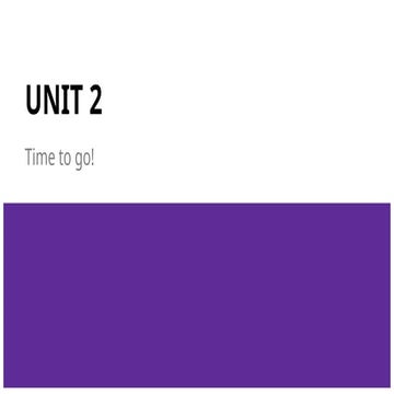 Unit 2, segundo medio. Friendship and family