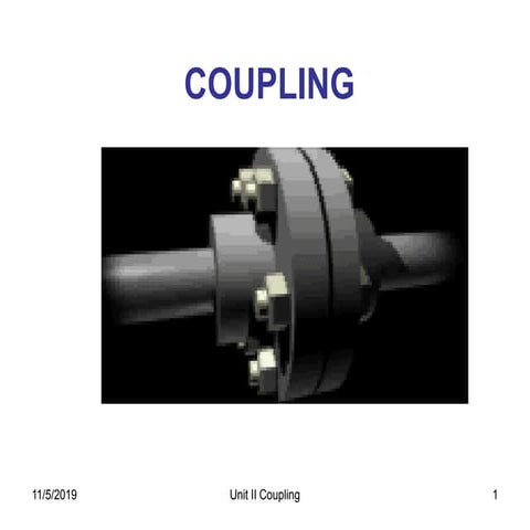 Unit 2.3 Design of Coupling