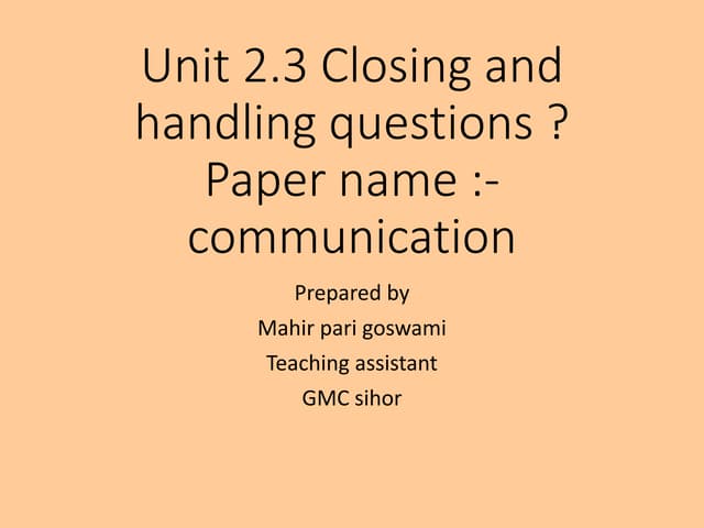 Unit 2.3 closin wps office
