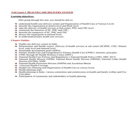 healthcare delivery system