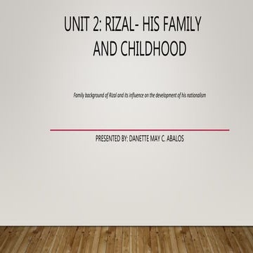 Rizal - Chapter 1 | PPTX