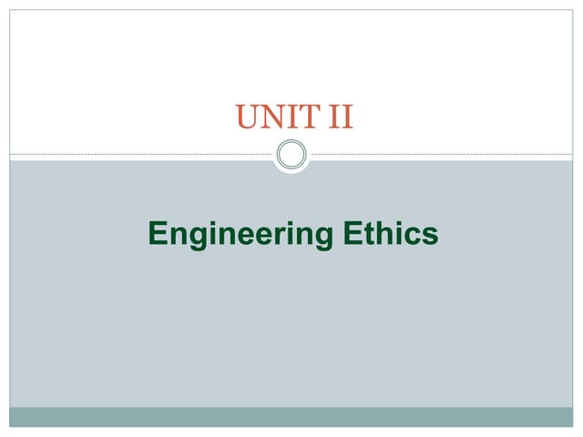 Professional Ethics Unit2