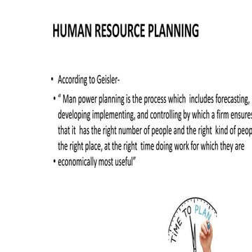 Human Resource Planning Ethics in Human Resource Management