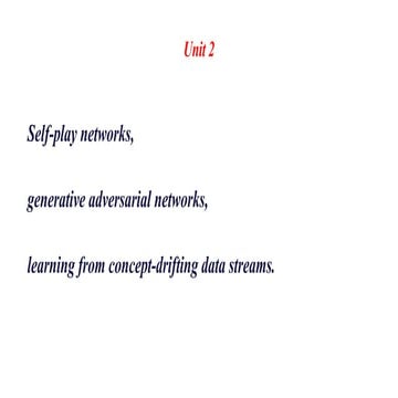 Self Play Networks and Generative Artificial Networks