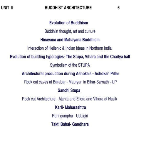 Buddhist Architecture