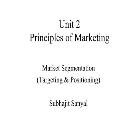 Unit2 market segmentation2
