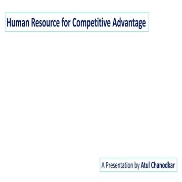 HR for Competitive Advantage | PDF