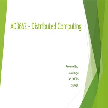 Distribiuted Computing Unit 2 ppt covered Group Communication | PPTX