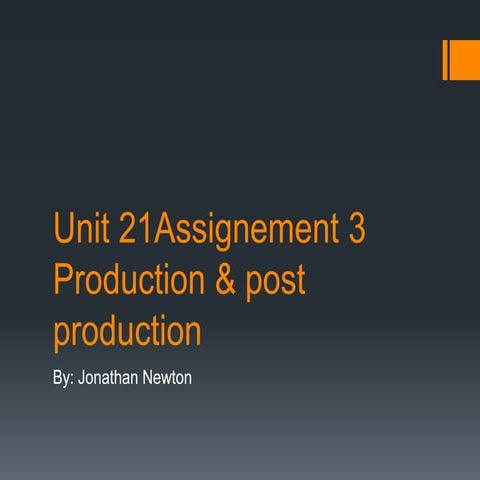 Unit 21 assignement 3 production & post production ( large edited ...