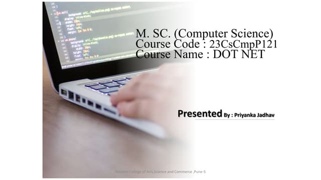 Unit2_3.pptx Chapter 2 Introduction to C#