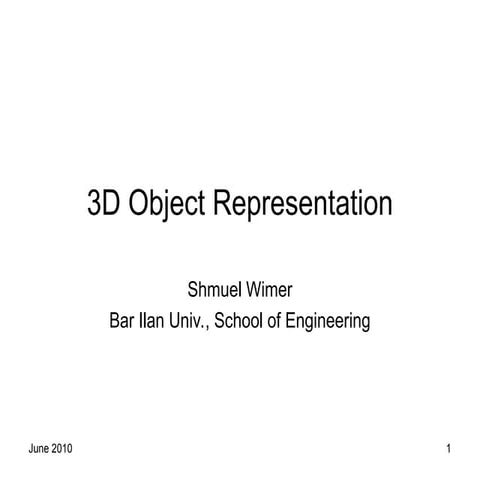 three dimensionall Object Representation.ppt